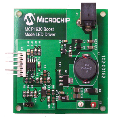 The MCP1630 Boost Mode LED Driver from Microchip MCP1630 Boost Mode LED Driver